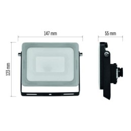 LED Floodlight ILIO, 21W, black, neutral white