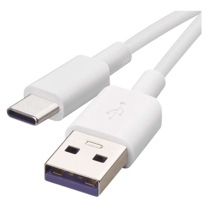 Зарядный кабель USB-A 2.0 / USB-C 2.0 белый 1,5 м