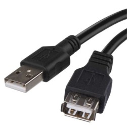Įkrovimo ir jungiamasis kabelis USB-A 2.0 / USB-A 2.0 juodas 2 m