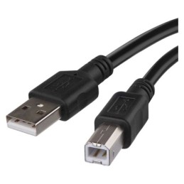 USB-A 2.0 / USB-B 2.0 charging and connecting cable black 2m