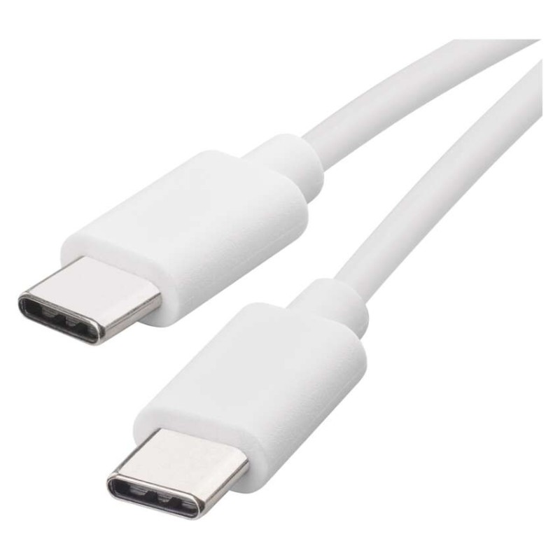 USB-kaapeli 2.0 USB-C / USB-C valkoinen 1m