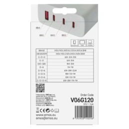 Универсальное зарядное устройство USB-C и USB-A GaN PD 120 Вт макс.