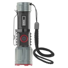 USB įkraunamas LED žibintuvėlis, metalinis, 300 lm, 700 mAh, fokusavimas