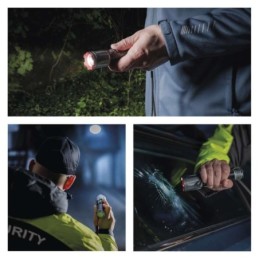 Powerful LED metal flashlight 3000 lm 5000 mAh USB rechargeable