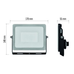 LED Floodlight ILIO, 31W, black, neutral white