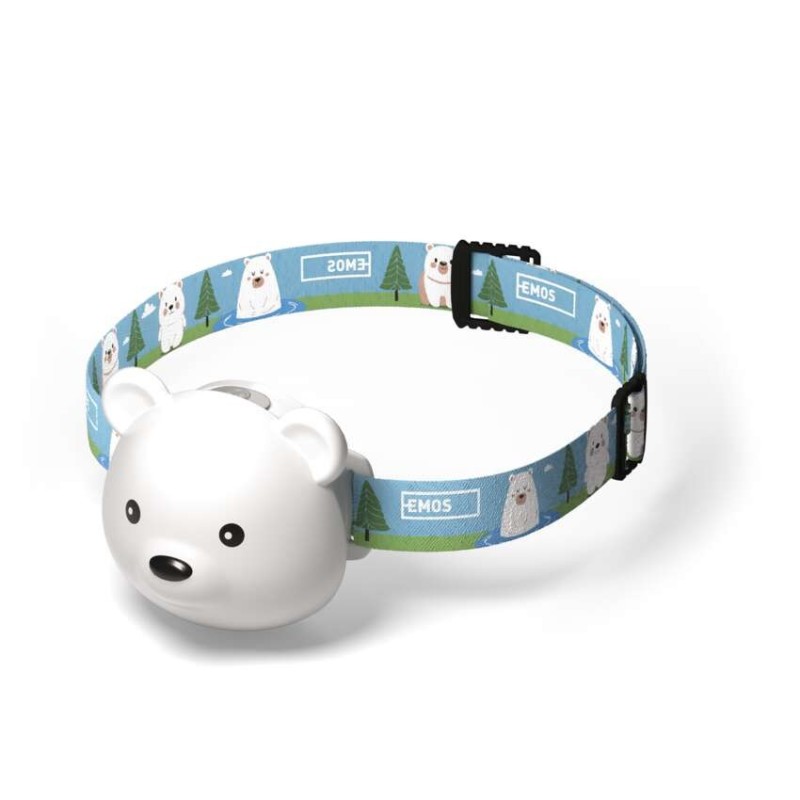 Rechargeable children's LED headlamp 80 lm 7 m Li-Pol 500 mAh Bear
