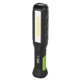 Water and dust resistant LED rechargeable work lamp 800 lm 2000 mAh