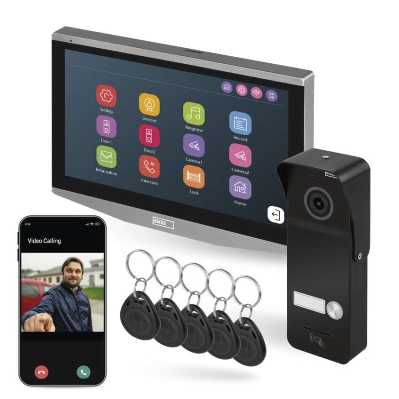 GoSmart Video door phone set EMOS with Wi-Fi