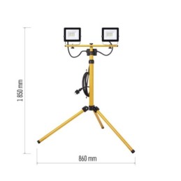 LED spotlight with tripod 2x 20.5 W neutral white