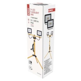 Statiiviga LED prožektor 2x 20.5 W neutraalne valge