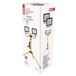 LED prožektor 2x 30 W + kolmjalg neutraalne valge