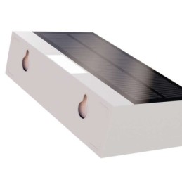 LED päikesepaneeliga seinavalgusti 350 lm PIR anduriga neutraalne valge