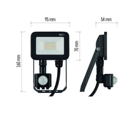 LED prožektorius INOVO PROFI 10W IP65 1100lm judesio jutiklis