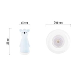 LED laetav lastelamp 25 lm 1200 mAh öövalgustusega