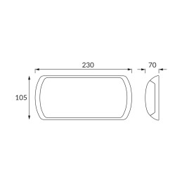 LED Hermetic fixture enduro 12W white neutral white