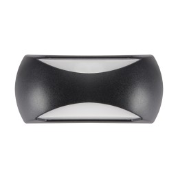 LED Hermetic valaisin enduro 12W 2C musta neutraali valkoinen