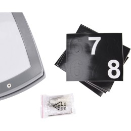 Talon numeron LED-valo Solina l 8W harmaa neutraali valkoinen