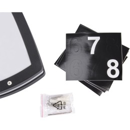 Talon numero LED-valo Solina l 8W musta neutraali valkoinen