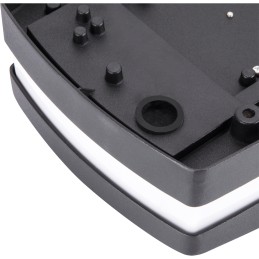 House number LED light Solina l 8W black neutral white