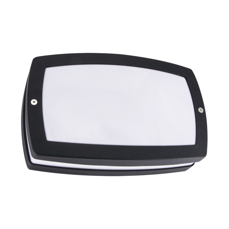 House number LED light Solina l 8W black neutral white