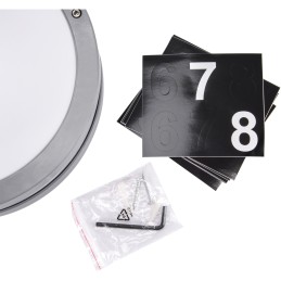 Majanumbri LED-valgusti Solina l 7,5 W hall neutraalne valge