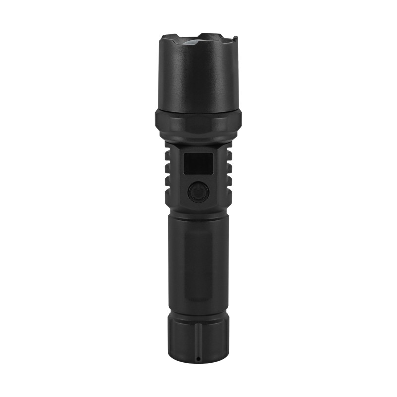 Flashlight Foton Led rechargeable, digital, focus, black