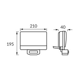 LED-valonheitin liiketunnistimella 50W Bryza neutraali valkoinen