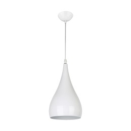 Hanging lighting fixture E27 Justa white