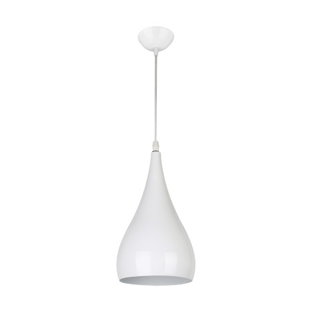 Hanging lighting fixture E27 Justa white