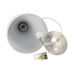 Hanging lighting fixture E27 Justa white