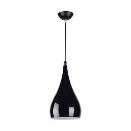 Hanging lighting fixture E27 Justa black