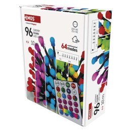 Светодиодная цепь шаров, 10 м, RGB, пульт, программы, таймер