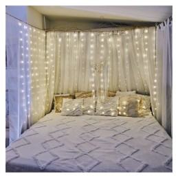 LED light curtain 400, 8 operating modes, with hooks 2,9 x 2m, IP44