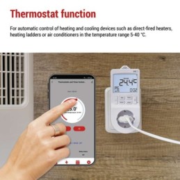 GoSmart socket thermostat with digital timer function 3680W WiFi