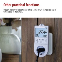 GoSmart lizdinis termostatas su skaitmeniniu laikmačiu 3680 W WiFi