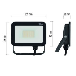 LED Floodlight INOVO, 20W, anthracite, neutral white