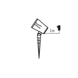 LED projektor – lumehelbed õue- ja siseruumidesse külm valge