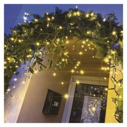 LED valguskardinad jääpurikad 10m / õue- ja siseruumidesse / soe valge / 8 režiimi