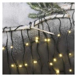 LED šviesos užuolaidos „ledo varvekliai“ 3,6 m / skirtos naudoti lauke ir patalpose / šilta balta šviesa / 8 režimai