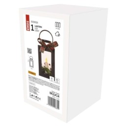 LED dekoratiivne jõululatern küünlaga 20cm / 3xAAA / siseruumidesse