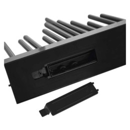 LED Advento žvakė, juoda, 27,5 cm / laikmatis / 3xAA / šilta balta / skirtas naudoti patalpose