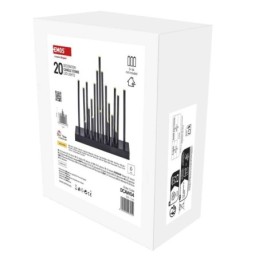 LED advendiküünal must 27.5cm / taimer / 3xAA / soe valge / siseruumidesse