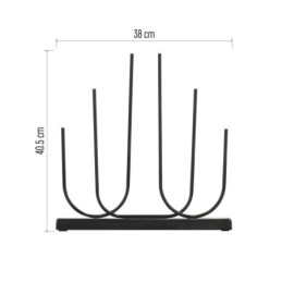 LED advendiküünal must 40cm / taimer / 2xAA / soe valge / siseruumidesse