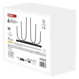 LED advendiküünal must 40cm / taimer / 2xAA / soe valge / siseruumidesse