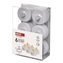 LED dekoratiivne teeküünal 6 tk. / valge / CR2032