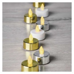 LED dekoratiivne teeküünal 6 tk. / valge / CR2032