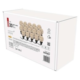 LED šviesos grandinė 20x / 7,6 m / lauko ir vidaus naudojimui / šilta balta