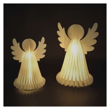 Kalėdų angelai su popieriniu pagrindu, 2 vnt., 28/38 cm, skirtos naudoti patalpose