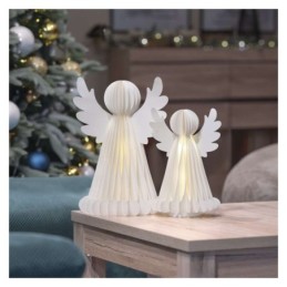 Kalėdų angelai su popieriniu pagrindu, 2 vnt., 28/38 cm, skirtos naudoti patalpose