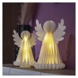 Kalėdų angelai su popieriniu pagrindu, 2 vnt., 28/38 cm, skirtos naudoti patalpose